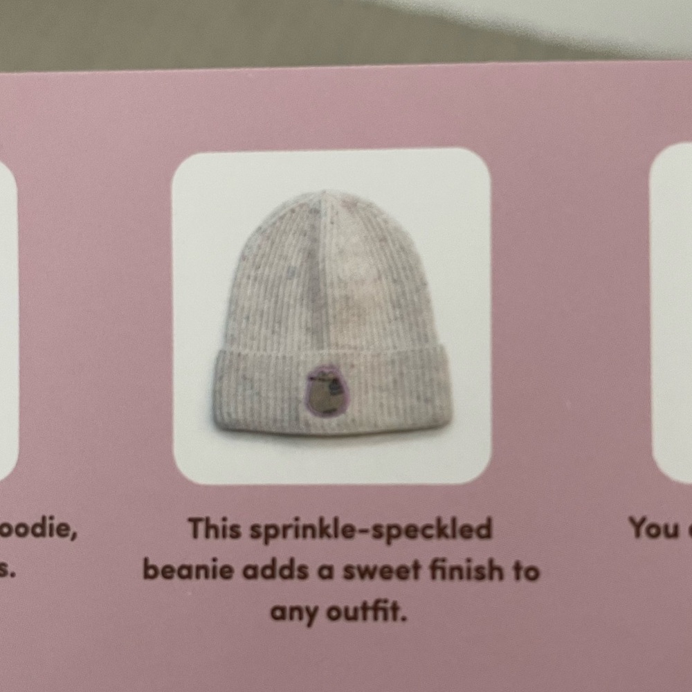 New Pusheen sprinkle speckle beanie from the Pusheen subscription box - Picture 3 of 3